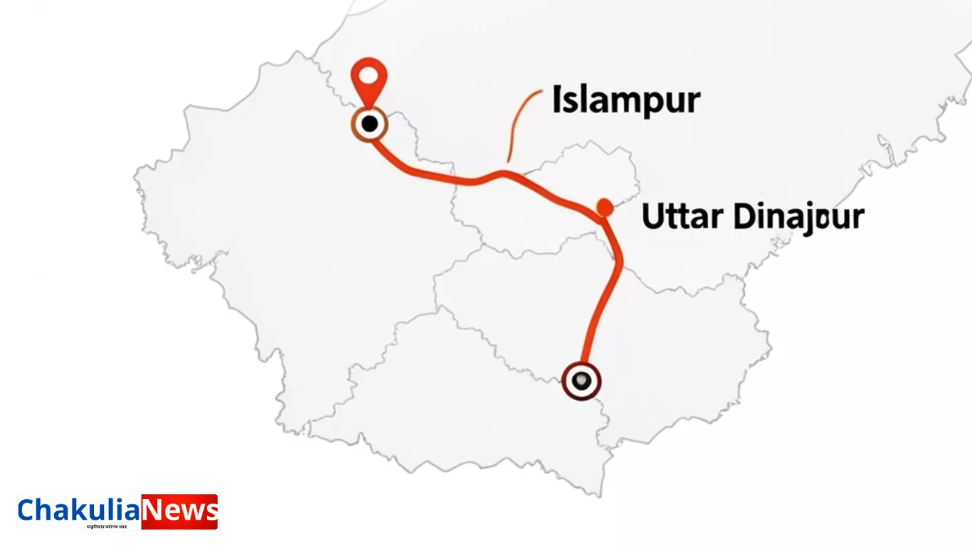 islampur to chakulia uttar dinajpur distance 2026