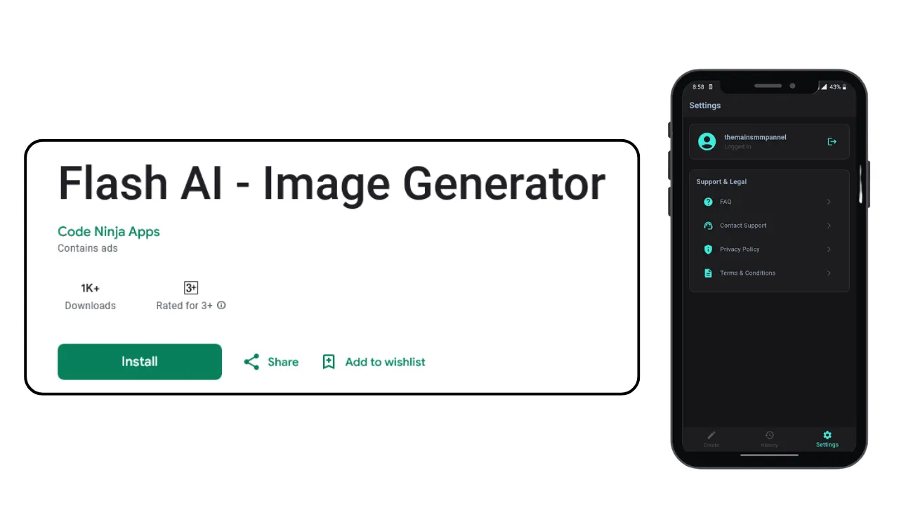 Flash AI Image generator