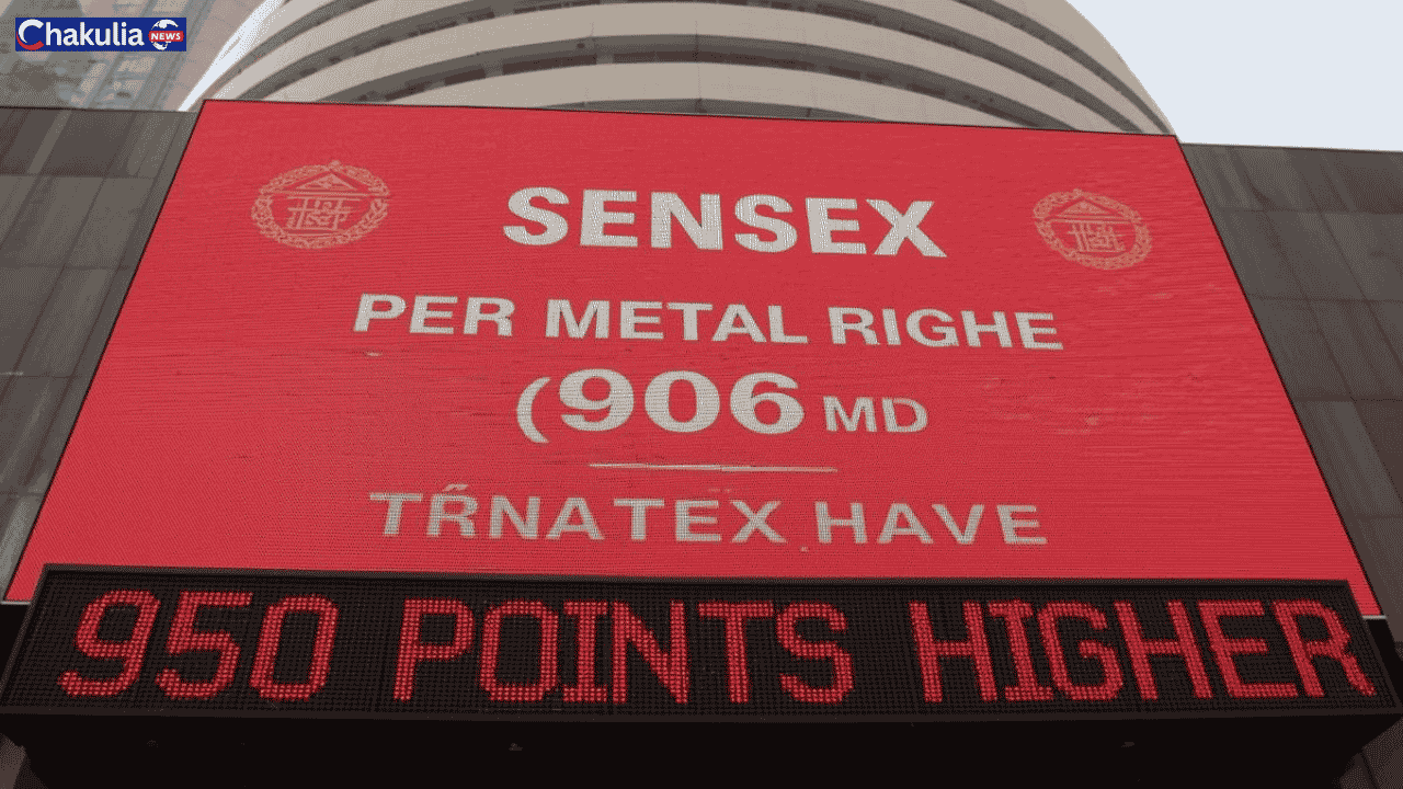 Sensex 950 Points Higher Nifty